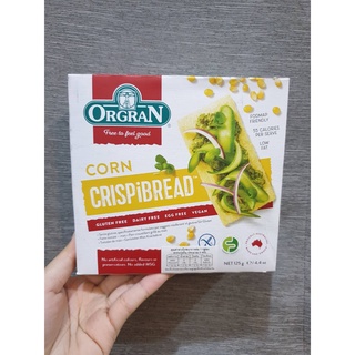 Orgran Corn Crispbread 125 g. จากธรรมชาติของข้าวโพด