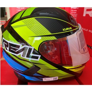 หมวกกันน็อค Real harrier kurva สีดำ แดง เหลือง