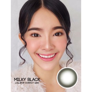 Milky Black คอนแทคเลนส์สายตา 0.00 ถึง -6.00