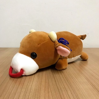 ตุ๊กตาวัวสีน้ำตาล วัว วันเหมือนจริง ตุ๊กตาน้องวัว Cow ตุ๊กตาวัวท่านอน Cow Plush Toys Brown cow plush ตุ๊กตาวัวนุ่ม