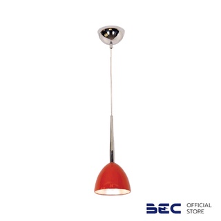 BEC โคมไฟแขวนเพดาน รุ่น HMT-9179-1 สีแดงกลอส โคมไฟสไตล์โมเดิร์น สำหรับแต่งร้านอาหาร คาเฟ่ต์ ร้านกาแฟ