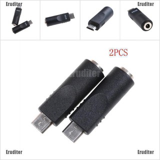 อะแดปเตอร์ชาร์จ 3 . 5 มม. x 1 . 1 มม. female to micro usb 5 pin male dc