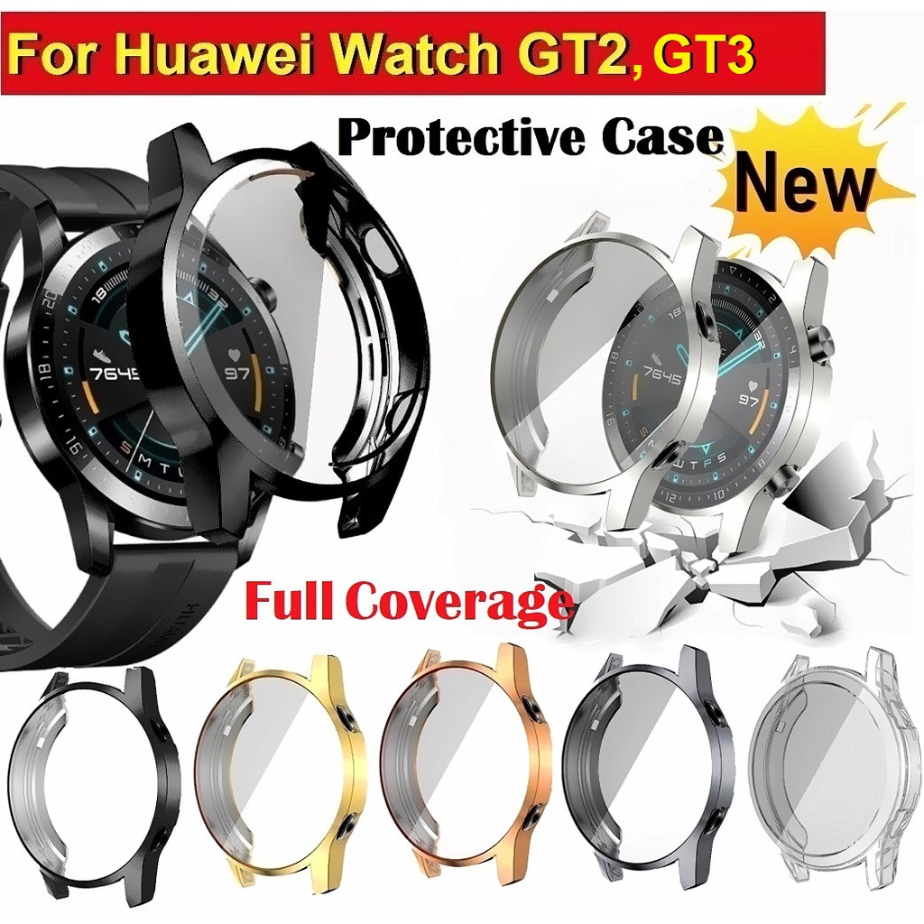 เคส Huawei watch GT 3 / Huawei GT2 เคสกันรอย TPU  กันกระแทก สำหรับ Huawei Watch GT2 46 มม. 42มม Huaw