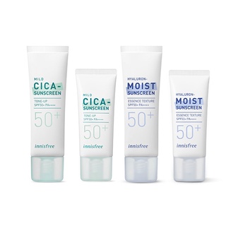 Innisfree Hyaluron Moist Sunscreen Essence Texture SPF50+ PA++++ / Mild CICA-Sunscreen SPF50+ PA++++ 20ml, 35ml, 50ml