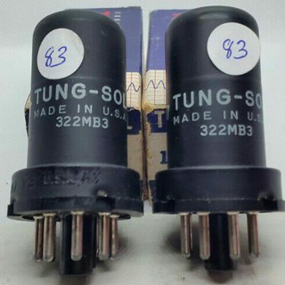 127#  12SA7 Tung sol Matched Pair  TEST