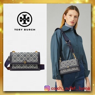 TORY BURCH  81000 T MONOGRAM JACQUARD SHOULDER BAG