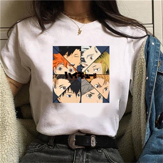 เสื้อยืดแขนสั้น พิมพ์ลายกราฟิกการ์ตูน Haikyuu milks แฟชั่นฤดูร้อน สไตล์ฮาราจูกุ สําหรับผู้ชาย และผู้หญิง 2022