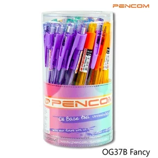 PENCOM OG37B (Fancy) ปากกาหมึกน้ำมันแบบกด