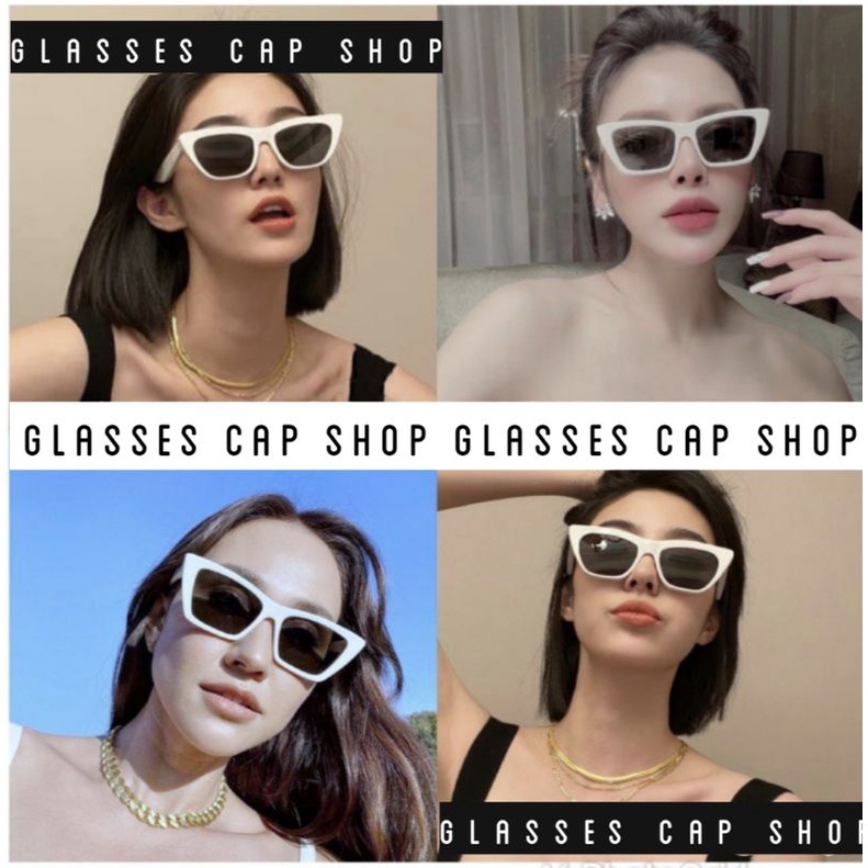 New แว่นตาแฟชั่น แว่นตากันแดด แคทอายทรงใหญ่ [ร้านไทย🇹🇭สินค้าพร้อมส่ง]