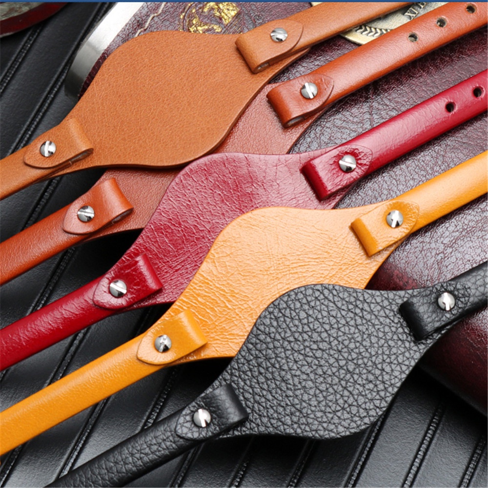 สายนาฬิกาข้อมือ หนังวัวแท้ 8 มม. สําหรับ Fossil ES3060 ES3565 ES2830 3077 3262 3060 4176 4119 ​สร้อยข้อมือ ขนาดเล็ก