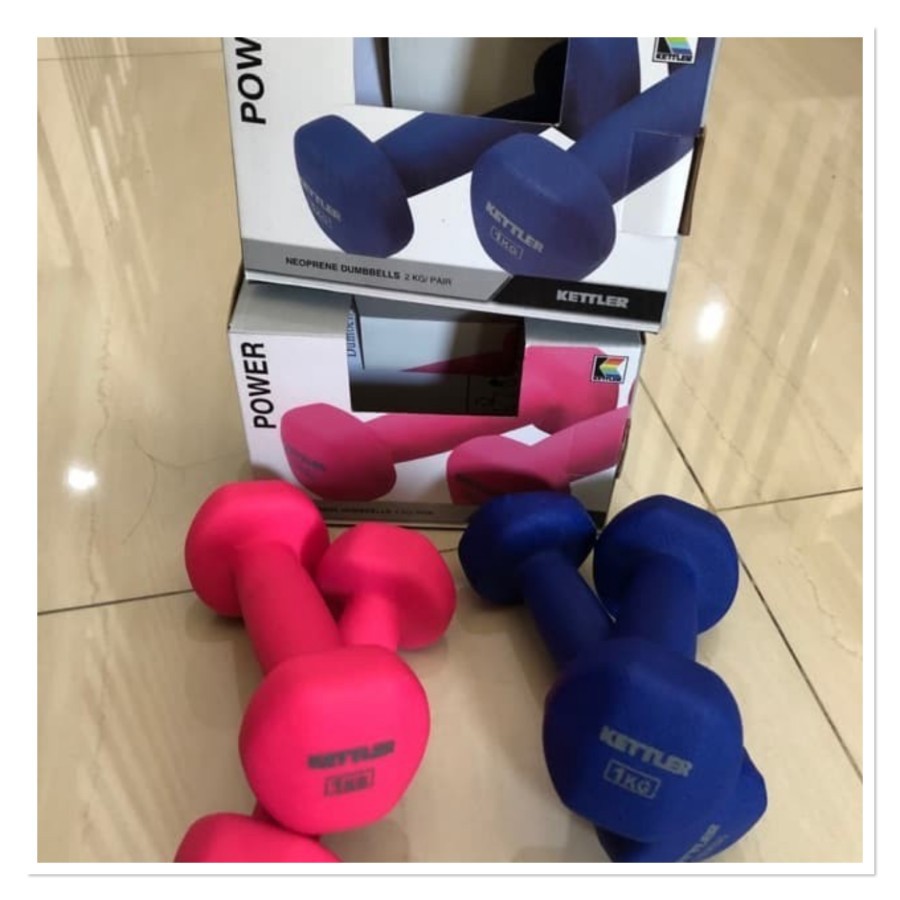 Kettler ดัมเบล Neoprene 1Kg (2Kg/คู่) ดัมเบลดั้งเดิม/1Kg ดัมเบล