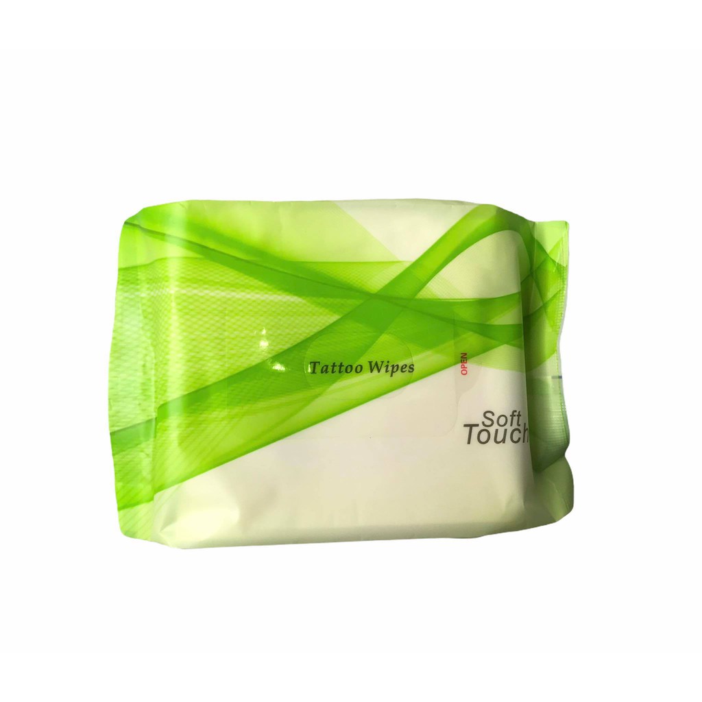 Tattoo Wipes  ผ้าเช็ดแห้งทำความสะอาดระหว่างสัก  1ห่อ20 แผ่น เช็ดคราบสกปรก มีให้เลือก