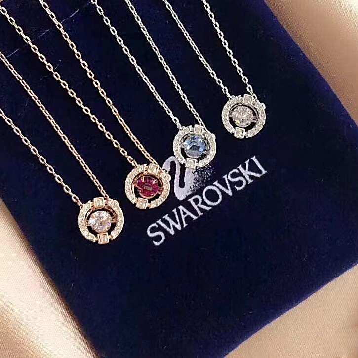 สร้อยคอ Swarovski Classic Beating Heart พร้อมจี้เพชร สร้อยคอหงส์น้อย ของขวัญแฟชั่น (ไม่มีกล่อง)