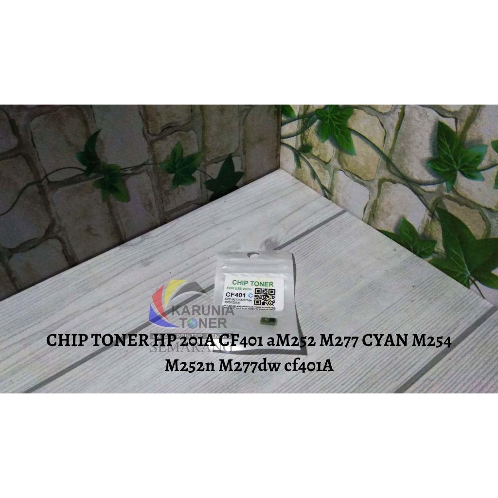 HP Laserjet CF401 / CF401A / 201A / MFP M277 / M252 CK Toner Chip - สีฟ้า