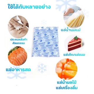 เจลเก็บความเย็น 200กรัม Ice Packแช่อาหาร แช่ของสด แช่น้ำนม เก็บรักษาอุณหภูมิ เก็บความเย็น