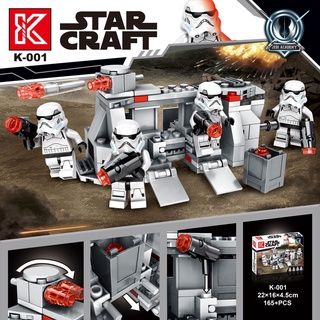 Chamaa ของเล่นเด็ก K-001 - K-004  Star Wars Stormtrooper ประกอบบล็อกอาคาร minifigures ร้านของเล่น