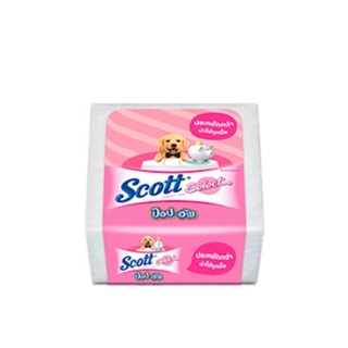 (Flash Sale เหลือ 0.- เก็บโค้ดหน้าร้าน) กระดาษทิชชู่ Scott ป๊อปอัพ หนา 2 ชั้น 50 แผ่น/ห่อ 🧻