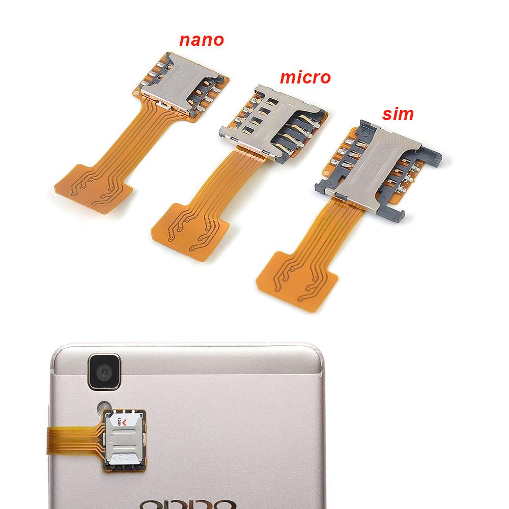 อะแดปเตอร์ Micro SD Extender Android Phone HQ TF brid SIM Slot Dual Sim Card Adapter