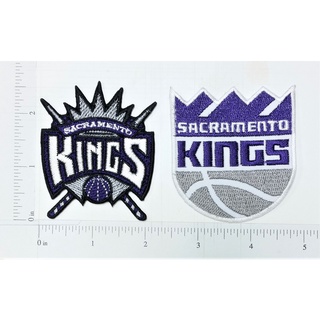 NBA Sacramento Kings Basketball team sport โลโก้ แอลเอ เลกเกอร์ส เอ็นบีเอ บาสเก็ตบอล กีฬา ตัวรีดติดเสื้อ เย็บติดเสื้อ