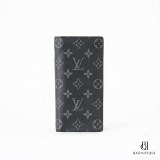 LOUIS VUITTON BRAZZA WALLET LONG BLACK GRAPHITE CANVAS