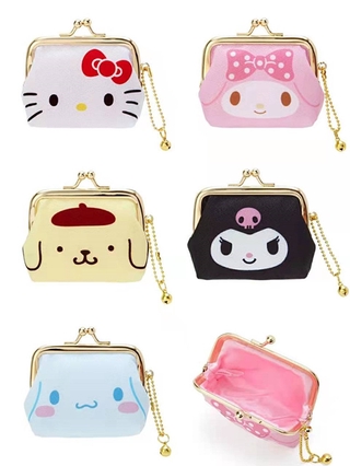 พวงกุญแจลายการ์ตูนอะนิเมะ My Melody Kuromi Pompompurin Cinnamoroll Dog