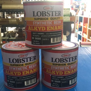 สีน้ำมันดำด้าน M9666  LOBSTER  ขนาดบรรจุ 0.875 ลิตร