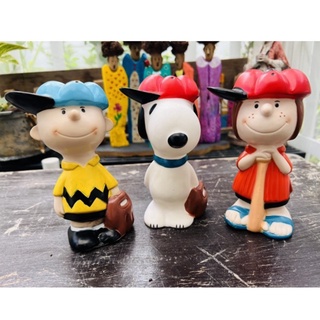 Set ออมสินเก่า snoopy งานแท้ ฝาดั้งเดิม