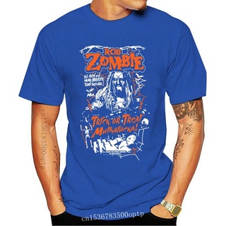 ขายดี!เสื้อยืดแขนสั้น คอกลม ผ้าฝ้าย พิมพ์ลาย ROB ZOMBIE Trick Or Treat MF DHecho17JFdcjp22 สําหรับผู้ชายS-5XL