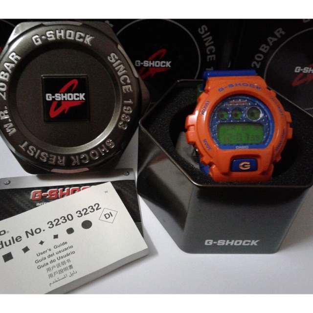 ฟรี!!!ค่าจัดส่งและสายกรอบอีก1ชุด G-shock รุ่น (dw-6900sc-4dr) crazy colors