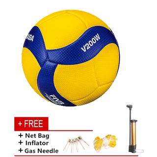 Mikasa V200W ลูกวอลเลย์บอล หนัง PU นิ่ม ไซซ์ 5 สําหรับฝึกซ้อมวอลเลย์บอล