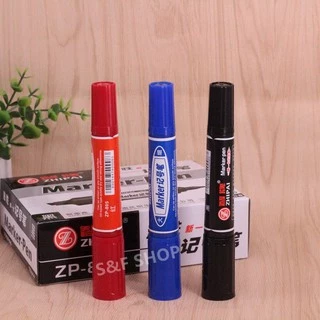 🔥ราคาถูก🔥ปากกาเมจิก เส้นใหญ่ 2 หัว รุ่นZP-805 ขนาด 6.0/1.0 มม. มี 3 สีให้เลือก（ราคาต่อด้าม）#ปากกา#ปากกาเมจิก