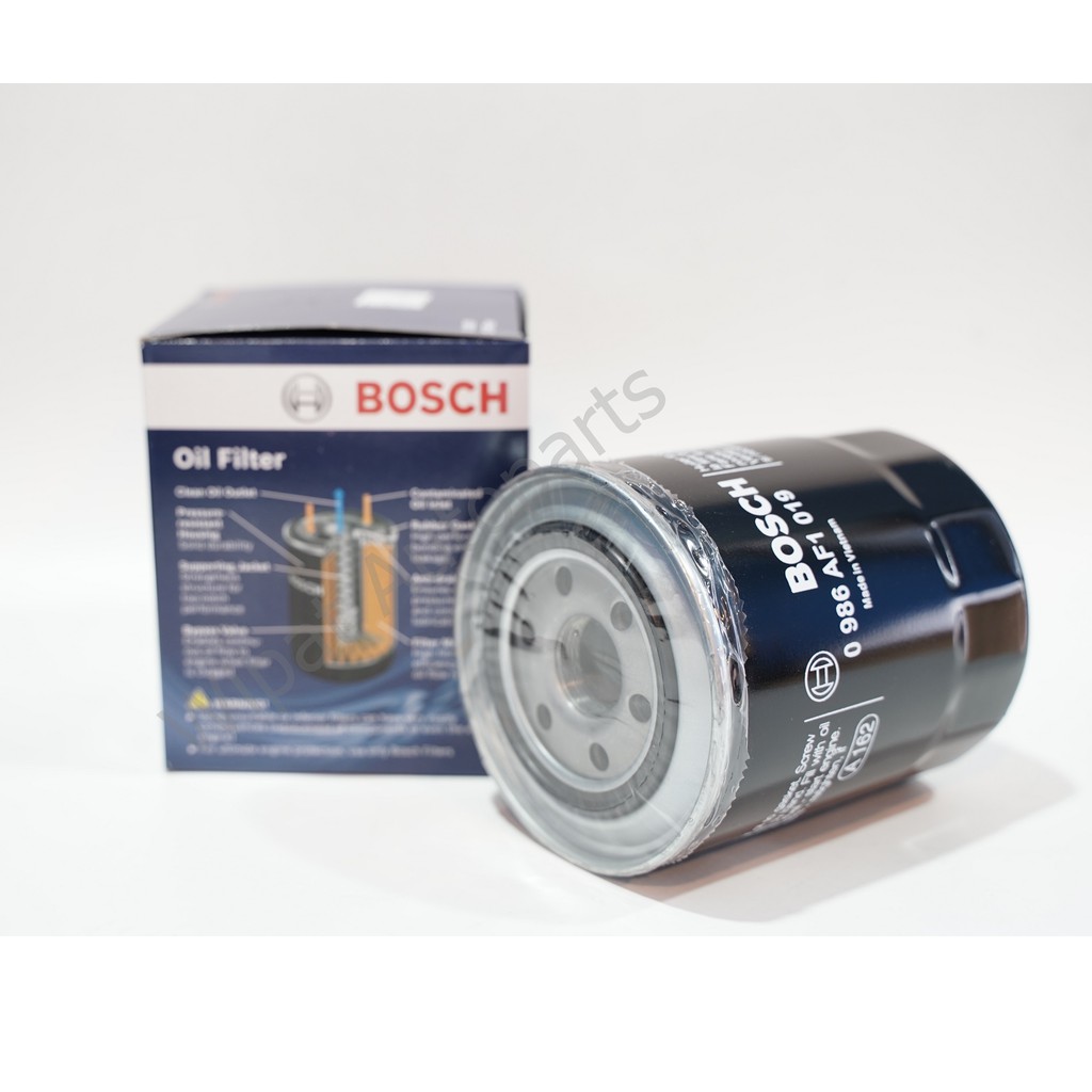 กรองน้ำมันเครื่อง Mitsubishi Lancer, Pajero 2.5'98-09, Strada 2.5-2.8 ยี่ห้อ Bosch (O 1019)