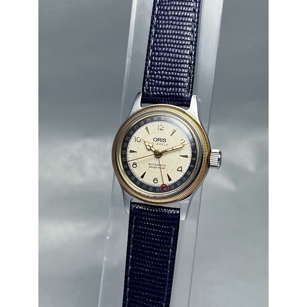 นาฬิกาเก่า นาฬิกาออโต้ นาฬิกาข้อมือโบราณโอริส Vintage Oris Big Crown Pointer date two tone