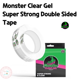 [Monster Clear Gel] Super Strong &amp; Clear Double Sided Tape / เทป Super Strong อเนกประสงค์ / เทปเจลสองหน้ามัลติฟังก์ชั่น / เทปล้างและนำกลับมาใช้ใหม่ได้ / เทปกาว / เทปสำหรับงานหนัก / เทปภายใน / ตกแต่งภายในบ้าน