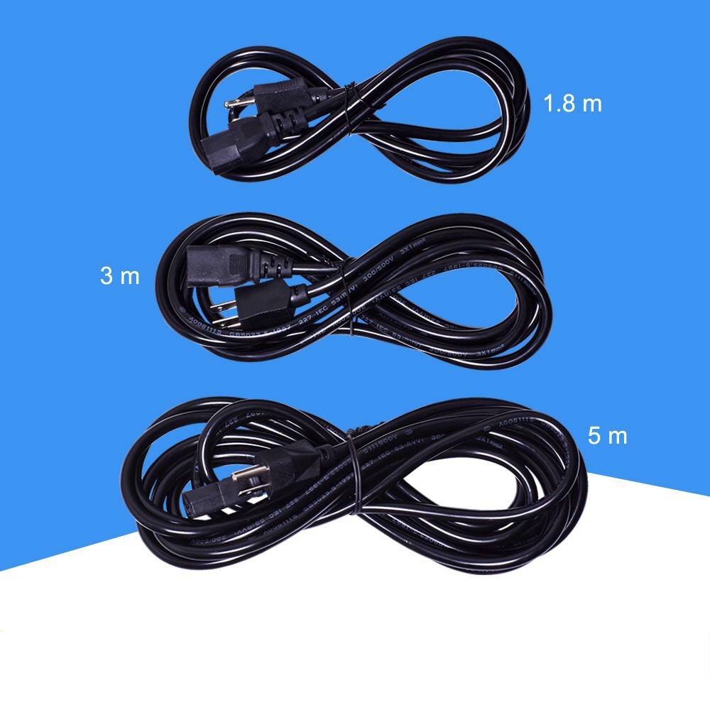 สายไฟ AC POWER  ขนาด 3x1mm สายเส้นใหญ่ ยาว1.8/3M คุณภาพดี