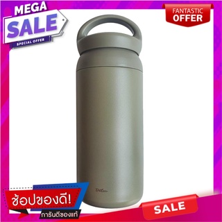 กระบอกน้ำสเตนเลส DEIM 500 มล. สีเทา ภาชนะใส่น้ำและน้ำแข็ง STAINLESS STEEL VACUUM FLASK DEIM 500ML GREY