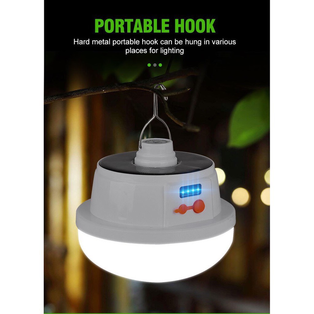 ไฟซาลาเปา ไฟโซล่าเซลล์ ชาร์จพลังงานแสงอาทิตย์ RAYPAL:YC226 Solar Emergency Chanrging Lamp ชาร์จได้ทั