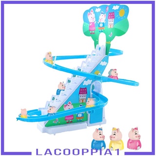 Electric Track Toys Race Track Slide Stairs Baby Montessori Toys Indoor Toy