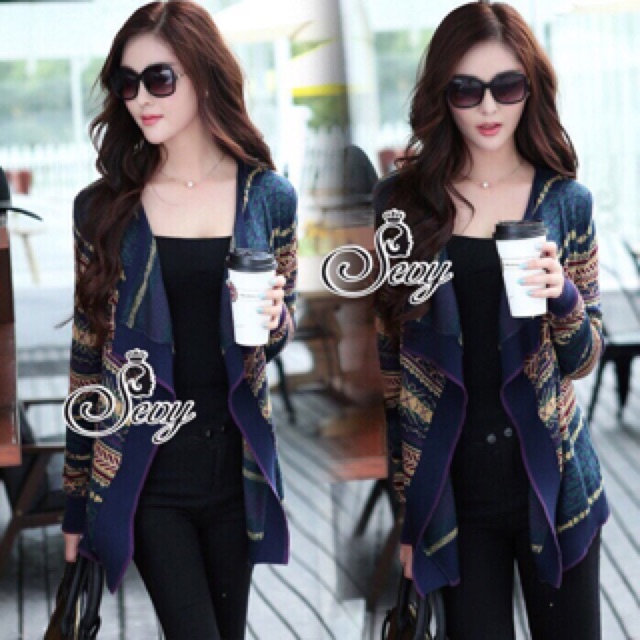 🎉Sevy Knit Bohemian Style Layer Fade Jacket