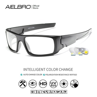 『READY STOCK』แว่นตากันแดด AIELBRO Photochromic สําหรับขี่จักรยาน Mtb Uv400
