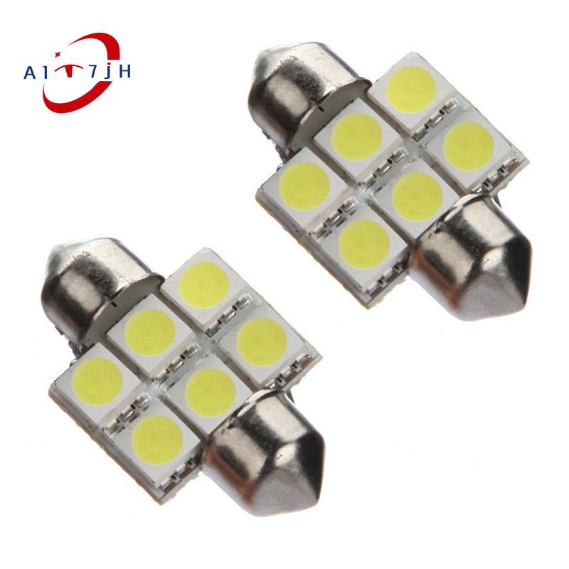 X Mm Smd Led Car Interior Dome Festoon C W Super White Ligh A T Jh Th Thaipick