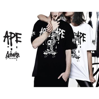 Just Say Bad ® เสื้อยืดลาย แนวสตรีท  รุ่น Ape ดำ ขาว ( ลิขสิทธิ์แท้ ) แขนสั้น เสื้อยืดชาย หญิง  M L XL 2XL  TS