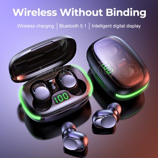 TWS Wireless bluetooth 5.1 headset Earphone Earbud หูฟังบลูทูธ สเตอริโอ หูฟังเล่นเกมส์ แยกเสียงซ้ายขวา รุ่น Y70