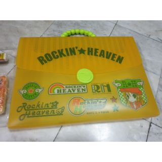 แฟ้มถือ มีอุปกรณ์เครื่องเขียนด้านใน rockin heven การ์ตูน ของพรีเมียม miyu