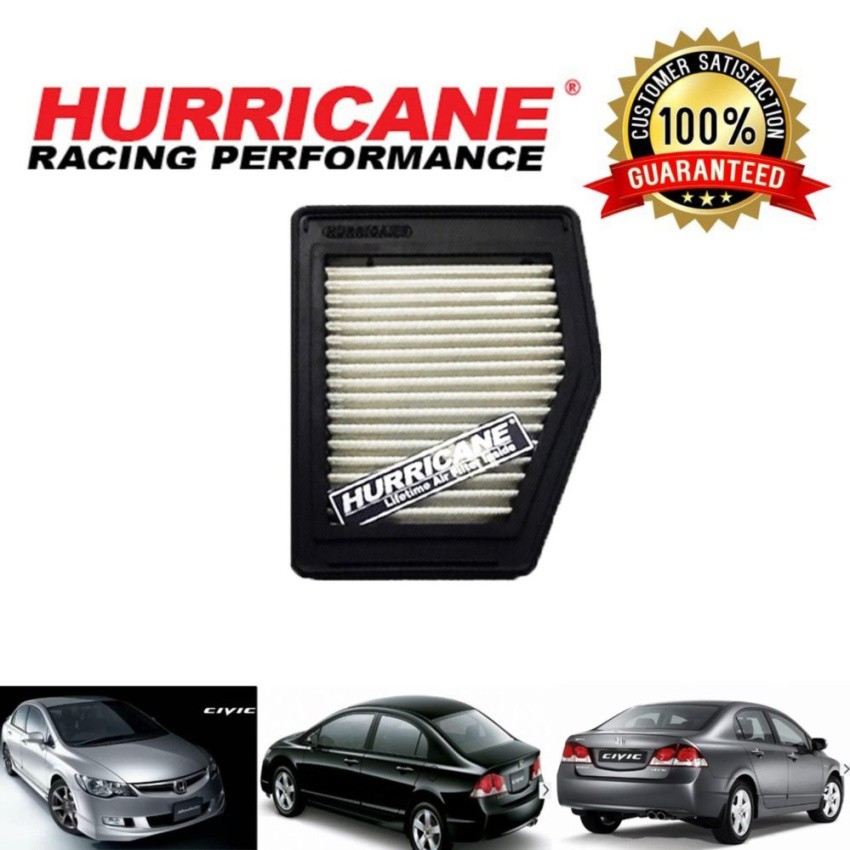 Best saller Hurricane 84-racing กรองอากาศ สเตนเลส civic2006-2011 (FD) เครื่อง1.8 อะไหร่รถ มอไซด์ ชิ้นส่วนมอไซด์ โลโก้รถ logoรถ คันสตาร์ทเดิม สายเร่งชุด อุปกรณ์แต่งรถ