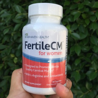 41% OFF ราคา Sale!! EXP: 05/2023FertileCM for Women 90 Veggie Caps (Fairhaven Health®) บำรุงมดลูก เพิ่มเมือกมูก