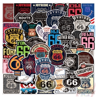 สติ๊กเกอร์ลาย Route 66 Us กันน้ําได้ 50 ชิ้น / ชุด