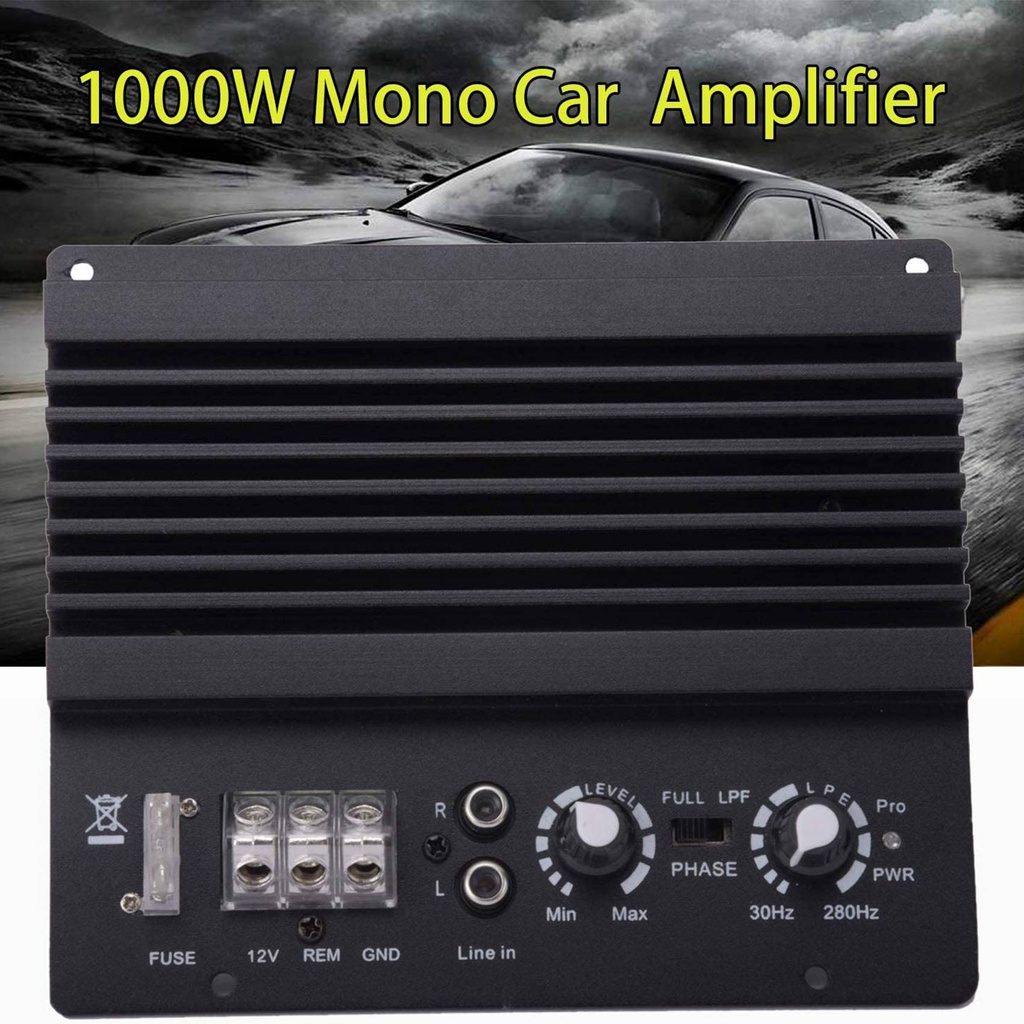 บอร์ดขยายเสียงซับวูฟเฟอร์ พลังงานสูง 1000W 12V สําหรับรถยนต์