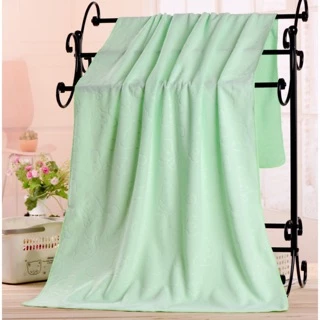 ผ้าเช็ดตัวไมโครไฟเบอร์ อัดลาย ****รุ่นบาง**** ขนาด 70x140cm