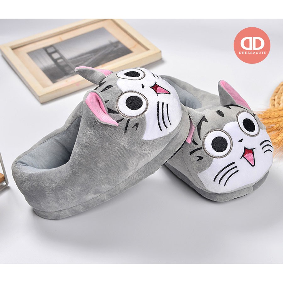 C887 รองเท้าใส่ในบ้าน รูปน้องแมวน่ารัก รองเท้าใส่ในออฟฟิศ